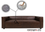 Mempra Design - 86" Opus Genuine Leather Square Arm Sofa