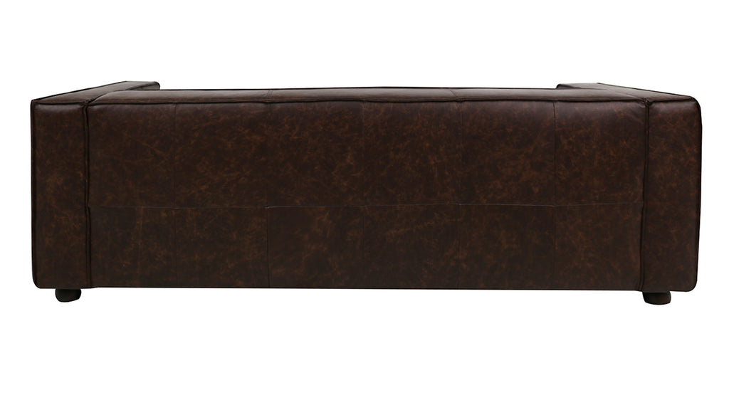 Mempra Design - 86" Opus Genuine Leather Square Arm Sofa