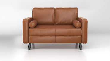 Mempra Design - Genuine Leather Loveseat 52" - Messi Outen