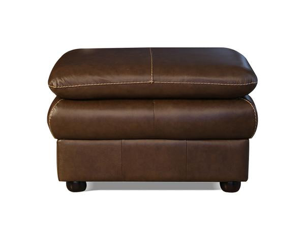 Natural leather ottoman new arrivals