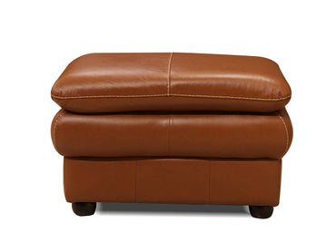 Mempra Design - Genuine Leather Ottoman - Delta Strauss 29"
