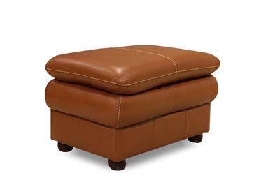 Mempra Design - Genuine Leather Ottoman - Delta Strauss 29"