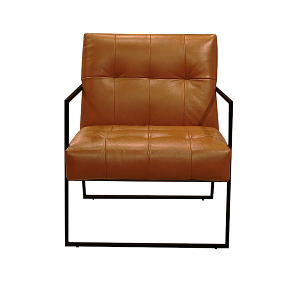 Mempra Design - Genuine Leather X Metal - Melfi Grover Chair Wild Brandy