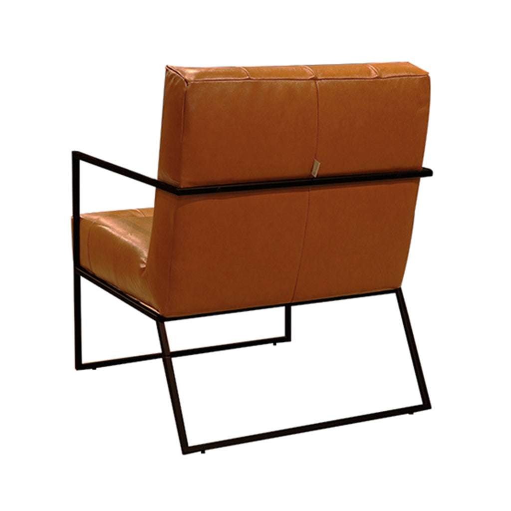 Mempra Design - Genuine Leather X Metal - Melfi Grover Chair Wild Brandy