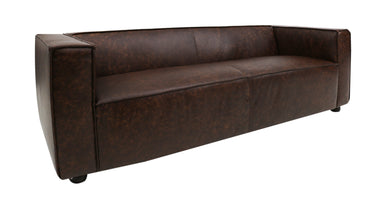 Mempra Design - 86" Opus Genuine Leather Square Arm Sofa